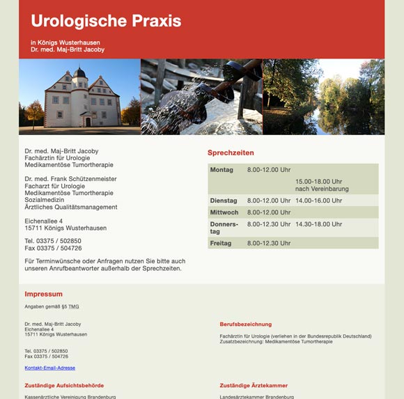 www.urologie-kw.de Screenshot